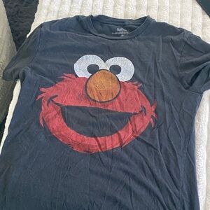 Sesame Street Elmo Kids T-Shirt - Charcoal